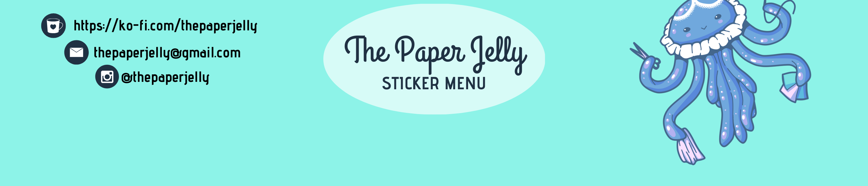 Sticker Menu Banner